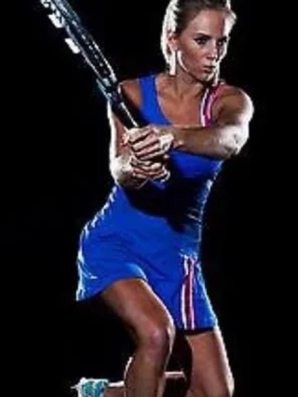 Nike Break Point Asymmetrical Strap Tennis Dress in Blue